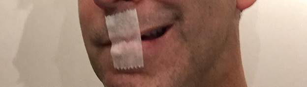 Mouth taped you can still breathe